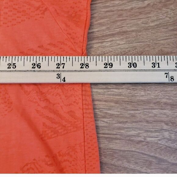 #052 CCO Reebok Womens Core 10 Asymmetrical Burnout Tee OrangeFlare Size 4X - Picture 8 of 9